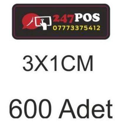 Sobe Reklam Normal Kesimli Damla Etiketler
