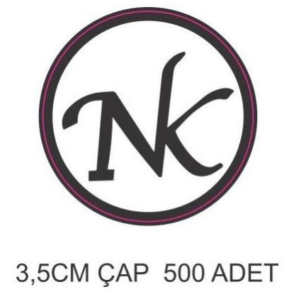 Sobe Reklam Normal Kesimli Damla Etiketler