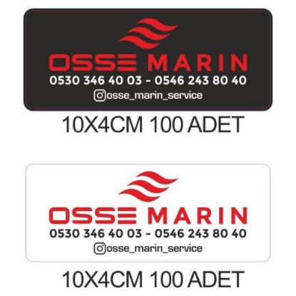 Sobe Reklam Normal Kesimli Damla Etiketler