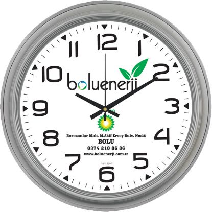 Sobe Reklam V30-504-F Plastik Duvar Saati