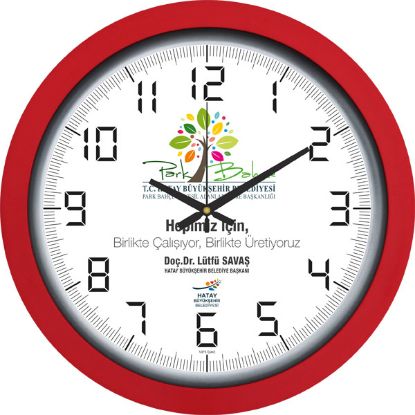 Sobe Reklam V30-546-K Plastik Duvar Saati