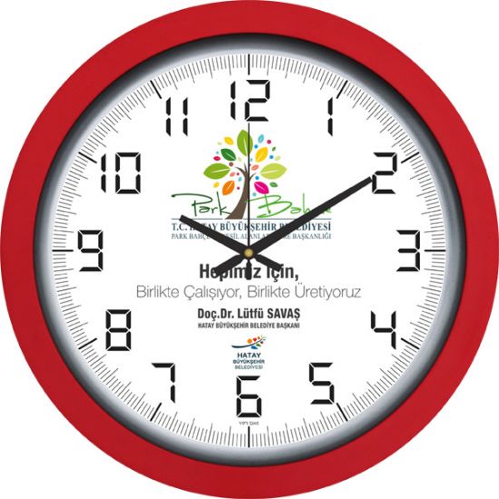Sobe Reklam V30-546-K Plastik Duvar Saati