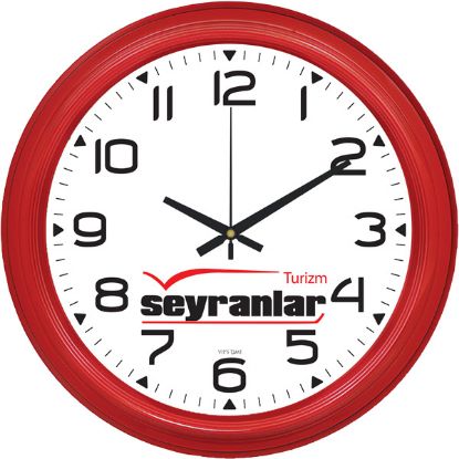 Sobe Reklam V30-504-K Plastik Duvar Saati