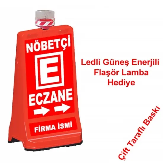 Nöbetçi Eczane Levhası Dubalı Ledli Flaşörlü Reklam Eczane Tabelası resmi