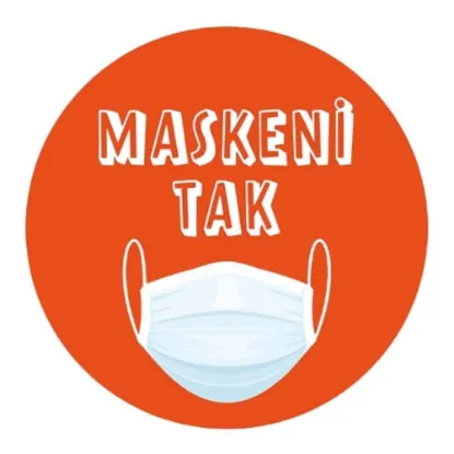 Maskeni Tak Levhası 2 mm Pleksi resmi