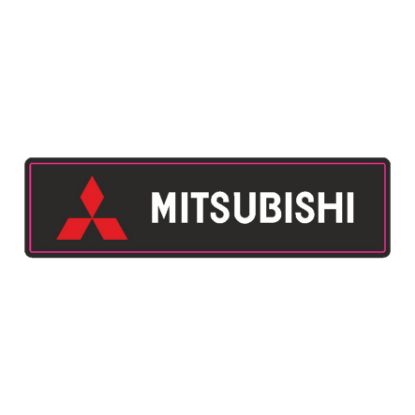 MITSUBISHI En (mm): 64 Boy (mm): 16 Folyo Türü: PVC Opak Folyo Baskı Türü: EcoSolvent CMYK BASKI resmi