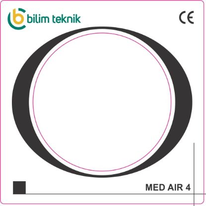 Medical Air 4 Dış 70 x 70 mm, İç Çap 47,5 mm En (mm): 70 Boy (mm): 70 Folyo Türü: PVC Opak Folyo Baskı Türü: EcoSolvent CMYK BASKI resmi
