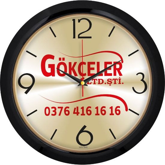 Plastik Duvar Saati (Koli Adeti : 20) resmi